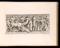 An illustration from Admiranda Romanarum antiquitatum ac veteris sculpturae vestigia : anaglyphico opere elaborata ex marmoreis exemplaribus quae Romae adhuc extant in Capitolio, aedibus hortisque virorum principum ad antiquam elegantiam (1693)