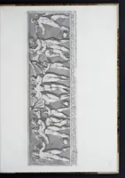 An illustration from Admiranda Romanarum antiquitatum ac veteris sculpturae vestigia : anaglyphico opere elaborata ex marmoreis exemplaribus quae Romae adhuc extant in Capitolio, aedibus hortisque virorum principum ad antiquam elegantiam (1693)
