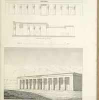An illustration from L'architettura antica descritta e dimostrata coi monumenti ... : opera divisa in tre sezioni risguardanti la storia, la teorica, e le pratiche dell' architettura egiziana, greca e romana (1830)