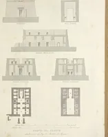 An illustration from L'architettura antica descritta e dimostrata coi monumenti ... : opera divisa in tre sezioni risguardanti la storia, la teorica, e le pratiche dell' architettura egiziana, greca e romana (1830)