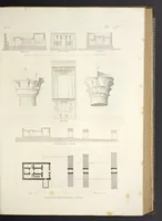 An illustration from L'architettura antica descritta e dimostrata coi monumenti ... : opera divisa in tre sezioni risguardanti la storia, la teorica, e le pratiche dell' architettura egiziana, greca e romana (1830)