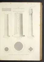 An illustration from L'architettura antica descritta e dimostrata coi monumenti ... : opera divisa in tre sezioni risguardanti la storia, la teorica, e le pratiche dell' architettura egiziana, greca e romana (1830)