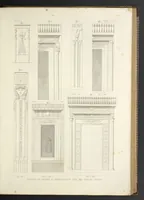 An illustration from L'architettura antica descritta e dimostrata coi monumenti ... : opera divisa in tre sezioni risguardanti la storia, la teorica, e le pratiche dell' architettura egiziana, greca e romana (1830)