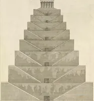 An illustration from L'architettura antica descritta e dimostrata coi monumenti ... : opera divisa in tre sezioni risguardanti la storia, la teorica, e le pratiche dell' architettura egiziana, greca e romana (1830)