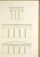An illustration from L'architettura antica descritta e dimostrata coi monumenti ... : opera divisa in tre sezioni risguardanti la storia, la teorica, e le pratiche dell' architettura egiziana, greca e romana (1830)