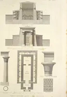 An illustration from L'architettura antica descritta e dimostrata coi monumenti ... : opera divisa in tre sezioni risguardanti la storia, la teorica, e le pratiche dell' architettura egiziana, greca e romana (1830)