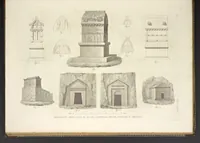 An illustration from L'architettura antica descritta e dimostrata coi monumenti ... : opera divisa in tre sezioni risguardanti la storia, la teorica, e le pratiche dell' architettura egiziana, greca e romana (1830)