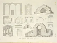 An illustration from L'architettura antica descritta e dimostrata coi monumenti ... : opera divisa in tre sezioni risguardanti la storia, la teorica, e le pratiche dell' architettura egiziana, greca e romana (1830)
