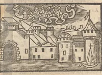 Picture 2 of 30 from Le catalogve des villes et citez assises es trois Gavles : auec le bastiment, erection, & fondation d'icelles : plus vn traicté de la proprieté des bains, fleuues, & fontaines admirables (1575), leaf 23