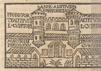 Picture 7 of 30 from Le catalogve des villes et citez assises es trois Gavles : auec le bastiment, erection, & fondation d'icelles : plus vn traicté de la proprieté des bains, fleuues, & fontaines admirables (1575), leaf 54