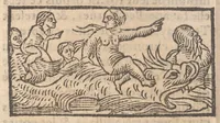 An illustration from Le catalogve des villes et citez assises es trois Gavles : auec le bastiment, erection, & fondation d'icelles : plus vn traicté de la proprieté des bains, fleuues, & fontaines admirables (1575)