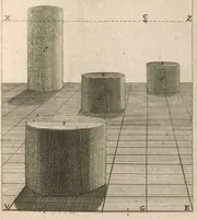 Picture 17 of 18 from Algemeene manier van de Hr. Desargues tot de practijck der perspectiven : gelijck tot die der meet-kunde, met de kleyne voet-maat, mitsgaders der plaatsen, en proportien van de stercke en flaauwe rakingen, of kleuren (1664), leaf 528