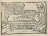 An illustration from Emblematvm clarissimi viri D. Andreæ Alcati [i.e. Alciati] libri II : additæ sunt aliquot in altero libro figuræ (1567)