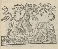 An illustration from Emblematvm clarissimi viri D. Andreæ Alcati [i.e. Alciati] libri II : additæ sunt aliquot in altero libro figuræ (1567)