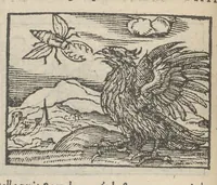 An illustration from Emblematvm clarissimi viri D. Andreæ Alcati [i.e. Alciati] libri II : additæ sunt aliquot in altero libro figuræ (1567)