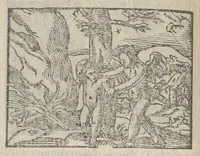 An illustration from Emblematvm clarissimi viri D. Andreæ Alcati [i.e. Alciati] libri II : additæ sunt aliquot in altero libro figuræ (1567)
