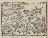 An illustration from Emblematvm clarissimi viri D. Andreæ Alcati [i.e. Alciati] libri II : additæ sunt aliquot in altero libro figuræ (1567)