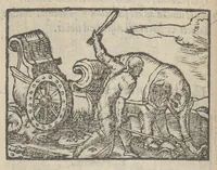 An illustration from Emblematvm clarissimi viri D. Andreæ Alcati [i.e. Alciati] libri II : additæ sunt aliquot in altero libro figuræ (1567)