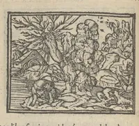 An illustration from Emblematvm clarissimi viri D. Andreæ Alcati [i.e. Alciati] libri II : additæ sunt aliquot in altero libro figuræ (1567)
