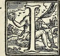 An illustration from Dialogo della pittura di M. Lodovico Dolce, intitolato l'Aretino : nel quale si ragiona della dignità di essa pittura, e di tutte le parti necessarie, che a perfetto pittore si acconvengono : con esempi di pittori antichi, e moderni : e nel fine si fa menzione delle virtù, e delle opere del divin Tiziano = Dialogue sur la peinture de Lovis Dolce, intitulè l'Aretin : dans le quel on traitte de l'excellence de la peinture, & de toutes les qualités necessaires au bon peintre : avec les exemples des peintres anciens, & modernes : à la fin on y parle du merite, & des ouvrages du divin Titien (1735)