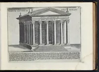 An illustration from Antiqvae vrbis splendor : hoc est præcipva eivsdem templa, amphitheatra, theatra, circi, navmachiæ, arcvs trivmphales, mavsolea aliaqve svmptvosiora ædificia, pompæ item trivmphalis et colossæarvm imaginvm descriptio (1637)