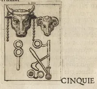 Picture 6 of 54 from Recherches curieuses d'antiquité, contenues en plusieurs dissertations sur des medailles, bas-reliefs, statues, mosaiques, & inscriptions antiques : enrichies d'un grand nombre de figures en taille douce (1683), leaf 105
