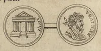 Picture 23 of 54 from Recherches curieuses d'antiquité, contenues en plusieurs dissertations sur des medailles, bas-reliefs, statues, mosaiques, & inscriptions antiques : enrichies d'un grand nombre de figures en taille douce (1683), leaf 383
