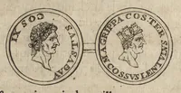 Picture 24 of 54 from Recherches curieuses d'antiquité, contenues en plusieurs dissertations sur des medailles, bas-reliefs, statues, mosaiques, & inscriptions antiques : enrichies d'un grand nombre de figures en taille douce (1683), leaf 383