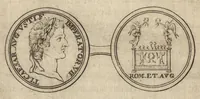 Picture 25 of 54 from Recherches curieuses d'antiquité, contenues en plusieurs dissertations sur des medailles, bas-reliefs, statues, mosaiques, & inscriptions antiques : enrichies d'un grand nombre de figures en taille douce (1683), leaf 385