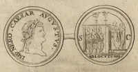 An illustration from Recherches curieuses d'antiquité, contenues en plusieurs dissertations sur des medailles, bas-reliefs, statues, mosaiques, & inscriptions antiques : enrichies d'un grand nombre de figures en taille douce (1683)
