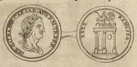 An illustration from Recherches curieuses d'antiquité, contenues en plusieurs dissertations sur des medailles, bas-reliefs, statues, mosaiques, & inscriptions antiques : enrichies d'un grand nombre de figures en taille douce (1683)