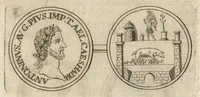 Picture 36 of 54 from Recherches curieuses d'antiquité, contenues en plusieurs dissertations sur des medailles, bas-reliefs, statues, mosaiques, & inscriptions antiques : enrichies d'un grand nombre de figures en taille douce (1683), leaf 403