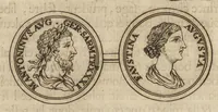 An illustration from Recherches curieuses d'antiquité, contenues en plusieurs dissertations sur des medailles, bas-reliefs, statues, mosaiques, & inscriptions antiques : enrichies d'un grand nombre de figures en taille douce (1683)