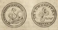 An illustration from Recherches curieuses d'antiquité, contenues en plusieurs dissertations sur des medailles, bas-reliefs, statues, mosaiques, & inscriptions antiques : enrichies d'un grand nombre de figures en taille douce (1683)