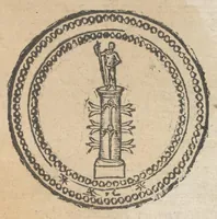An illustration from Ritratto di Roma antica : nel quale sono figurati i principali tempij, teatri, anfiteatri, cerchi, naumachie, archi trionfali, curie, basiliche, colonne, ordine del trionfo, dignità militari, e ciuili, riti, cerimonie, & altre cose notabili : aggiuntoui di nuouo le vite, & effigie de' primi re di essa, e le grandezze dell'Imperio romano (1645)