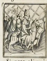 An illustration from Henrici Günteri Thülemarii ... Tractatio de Bulla Aurea, argentea, plumbea et cerea in genere, nec non in specie : de Aurea bulla Caroli IV imperatoris : Accedunt I. Textus Aureae bullae Caroli IV imper. anno 1356 Norimbergae & Metis sancitae ex autographo francofurtano fideliter descriptus. II. Copia MSti Aureae bullae Carolinae, quod in augustissima Bibliotheca vindobenensi invenitur ... III. & IV. Copiae duarum versionum germanicarum Aureae istius bullae, quae in dicta augustissima Bibliotheca caesarea & Curia francofurtana custodiuntur. V. Aurea bulla Andronici imperatoris constantinopolitani cum notis & addit. VI. Aurea bulla brabantina cum commentar. VII. Capitulatio Maximiliani II imperatoris ex originali, quod in serenissimi electoris palatini archivo adservatur, integra edita (1697)