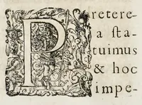 Picture 36 of 82 from Henrici Günteri Thülemarii ... Tractatio de Bulla Aurea, argentea, plumbea et cerea in genere, nec non in specie : de Aurea bulla Caroli IV imperatoris : Accedunt I. Textus Aureae bullae Caroli IV imper. anno 1356 Norimbergae & Metis sancitae ex autographo francofurtano fideliter descriptus. II. Copia MSti Aureae bullae Carolinae, quod in augustissima Bibliotheca vindobenensi invenitur ... III. & IV. Copiae duarum versionum germanicarum Aureae istius bullae, quae in dicta augustissima Bibliotheca caesarea & Curia francofurtana custodiuntur. V. Aurea bulla Andronici imperatoris constantinopolitani cum notis & addit. VI. Aurea bulla brabantina cum commentar. VII. Capitulatio Maximiliani II imperatoris ex originali, quod in serenissimi electoris palatini archivo adservatur, integra edita (1697), leaf 187