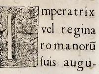Picture 58 of 82 from Henrici Günteri Thülemarii ... Tractatio de Bulla Aurea, argentea, plumbea et cerea in genere, nec non in specie : de Aurea bulla Caroli IV imperatoris : Accedunt I. Textus Aureae bullae Caroli IV imper. anno 1356 Norimbergae & Metis sancitae ex autographo francofurtano fideliter descriptus. II. Copia MSti Aureae bullae Carolinae, quod in augustissima Bibliotheca vindobenensi invenitur ... III. & IV. Copiae duarum versionum germanicarum Aureae istius bullae, quae in dicta augustissima Bibliotheca caesarea & Curia francofurtana custodiuntur. V. Aurea bulla Andronici imperatoris constantinopolitani cum notis & addit. VI. Aurea bulla brabantina cum commentar. VII. Capitulatio Maximiliani II imperatoris ex originali, quod in serenissimi electoris palatini archivo adservatur, integra edita (1697), leaf 214