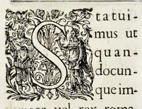 An illustration from Henrici Günteri Thülemarii ... Tractatio de Bulla Aurea, argentea, plumbea et cerea in genere, nec non in specie : de Aurea bulla Caroli IV imperatoris : Accedunt I. Textus Aureae bullae Caroli IV imper. anno 1356 Norimbergae & Metis sancitae ex autographo francofurtano fideliter descriptus. II. Copia MSti Aureae bullae Carolinae, quod in augustissima Bibliotheca vindobenensi invenitur ... III. & IV. Copiae duarum versionum germanicarum Aureae istius bullae, quae in dicta augustissima Bibliotheca caesarea & Curia francofurtana custodiuntur. V. Aurea bulla Andronici imperatoris constantinopolitani cum notis & addit. VI. Aurea bulla brabantina cum commentar. VII. Capitulatio Maximiliani II imperatoris ex originali, quod in serenissimi electoris palatini archivo adservatur, integra edita (1697)