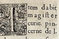 An illustration from Henrici Günteri Thülemarii ... Tractatio de Bulla Aurea, argentea, plumbea et cerea in genere, nec non in specie : de Aurea bulla Caroli IV imperatoris : Accedunt I. Textus Aureae bullae Caroli IV imper. anno 1356 Norimbergae & Metis sancitae ex autographo francofurtano fideliter descriptus. II. Copia MSti Aureae bullae Carolinae, quod in augustissima Bibliotheca vindobenensi invenitur ... III. & IV. Copiae duarum versionum germanicarum Aureae istius bullae, quae in dicta augustissima Bibliotheca caesarea & Curia francofurtana custodiuntur. V. Aurea bulla Andronici imperatoris constantinopolitani cum notis & addit. VI. Aurea bulla brabantina cum commentar. VII. Capitulatio Maximiliani II imperatoris ex originali, quod in serenissimi electoris palatini archivo adservatur, integra edita (1697)