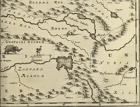 An illustration from Naukeurige beschrijvinge der Afrikaensche gewesten van Egypten, Barbaryen, Libyen, Biledulgerid, Negroslant, Guinea, Ethiopiën, Abyssinie ... : getrokken uit verscheyde hedendaegse lantbeschrijvers en geschriften van bereisde ondersoekers dier landen (1668)