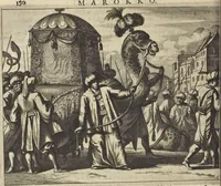 Picture 41 of 144 from Naukeurige beschrijvinge der Afrikaensche gewesten van Egypten, Barbaryen, Libyen, Biledulgerid, Negroslant, Guinea, Ethiopiën, Abyssinie ... : getrokken uit verscheyde hedendaegse lantbeschrijvers en geschriften van bereisde ondersoekers dier landen (1668), leaf 267