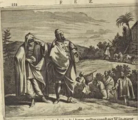 An illustration from Naukeurige beschrijvinge der Afrikaensche gewesten van Egypten, Barbaryen, Libyen, Biledulgerid, Negroslant, Guinea, Ethiopiën, Abyssinie ... : getrokken uit verscheyde hedendaegse lantbeschrijvers en geschriften van bereisde ondersoekers dier landen (1668)