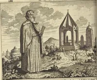 An illustration from Naukeurige beschrijvinge der Afrikaensche gewesten van Egypten, Barbaryen, Libyen, Biledulgerid, Negroslant, Guinea, Ethiopiën, Abyssinie ... : getrokken uit verscheyde hedendaegse lantbeschrijvers en geschriften van bereisde ondersoekers dier landen (1668)
