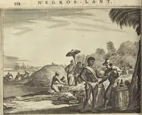 Picture 86 of 144 from Naukeurige beschrijvinge der Afrikaensche gewesten van Egypten, Barbaryen, Libyen, Biledulgerid, Negroslant, Guinea, Ethiopiën, Abyssinie ... : getrokken uit verscheyde hedendaegse lantbeschrijvers en geschriften van bereisde ondersoekers dier landen (1668), leaf 515