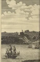 Picture 95 of 144 from Naukeurige beschrijvinge der Afrikaensche gewesten van Egypten, Barbaryen, Libyen, Biledulgerid, Negroslant, Guinea, Ethiopiën, Abyssinie ... : getrokken uit verscheyde hedendaegse lantbeschrijvers en geschriften van bereisde ondersoekers dier landen (1668), leaf 597