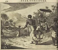 Picture 127 of 144 from Naukeurige beschrijvinge der Afrikaensche gewesten van Egypten, Barbaryen, Libyen, Biledulgerid, Negroslant, Guinea, Ethiopiën, Abyssinie ... : getrokken uit verscheyde hedendaegse lantbeschrijvers en geschriften van bereisde ondersoekers dier landen (1668), leaf 773