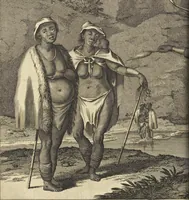 An illustration from Naukeurige beschrijvinge der Afrikaensche gewesten van Egypten, Barbaryen, Libyen, Biledulgerid, Negroslant, Guinea, Ethiopiën, Abyssinie ... : getrokken uit verscheyde hedendaegse lantbeschrijvers en geschriften van bereisde ondersoekers dier landen (1668)