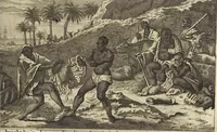 Picture 141 of 144 from Naukeurige beschrijvinge der Afrikaensche gewesten van Egypten, Barbaryen, Libyen, Biledulgerid, Negroslant, Guinea, Ethiopiën, Abyssinie ... : getrokken uit verscheyde hedendaegse lantbeschrijvers en geschriften van bereisde ondersoekers dier landen (1668), leaf 860