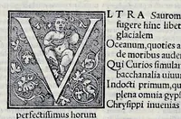 An illustration from Ivnii Ivvenalis Aqvinatis Satyrographi opvs : nunc demvm ab omnibvs mendis purgatum, & pluribus collatis exemplaribus suo candori restitutum (1548)